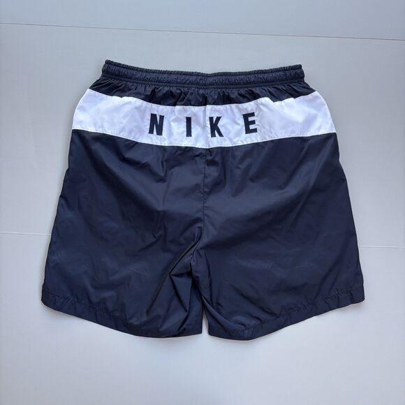 Vintage Nike Men Large Mesh Lined Athletic Shorts Spell Out Nylon Y2K 2000s - Picture 1 of 12